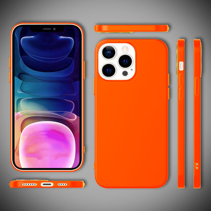 NALIA Neon Silikonhülle für iPhone 13 Pro Max – Soft-Touch & Signal-Neon – NEONSHOCK (Matte Schutzhülle) – Marke aus Berlin