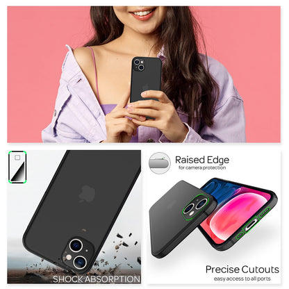 NALIA Ultra Slim Hardcase für iPhone 13 Mini – Matt-Transparent & 0.3mm Dünn – PHANTOM (Dünnes Cover & Kamera-Vollschutz) – Marke aus Berlin