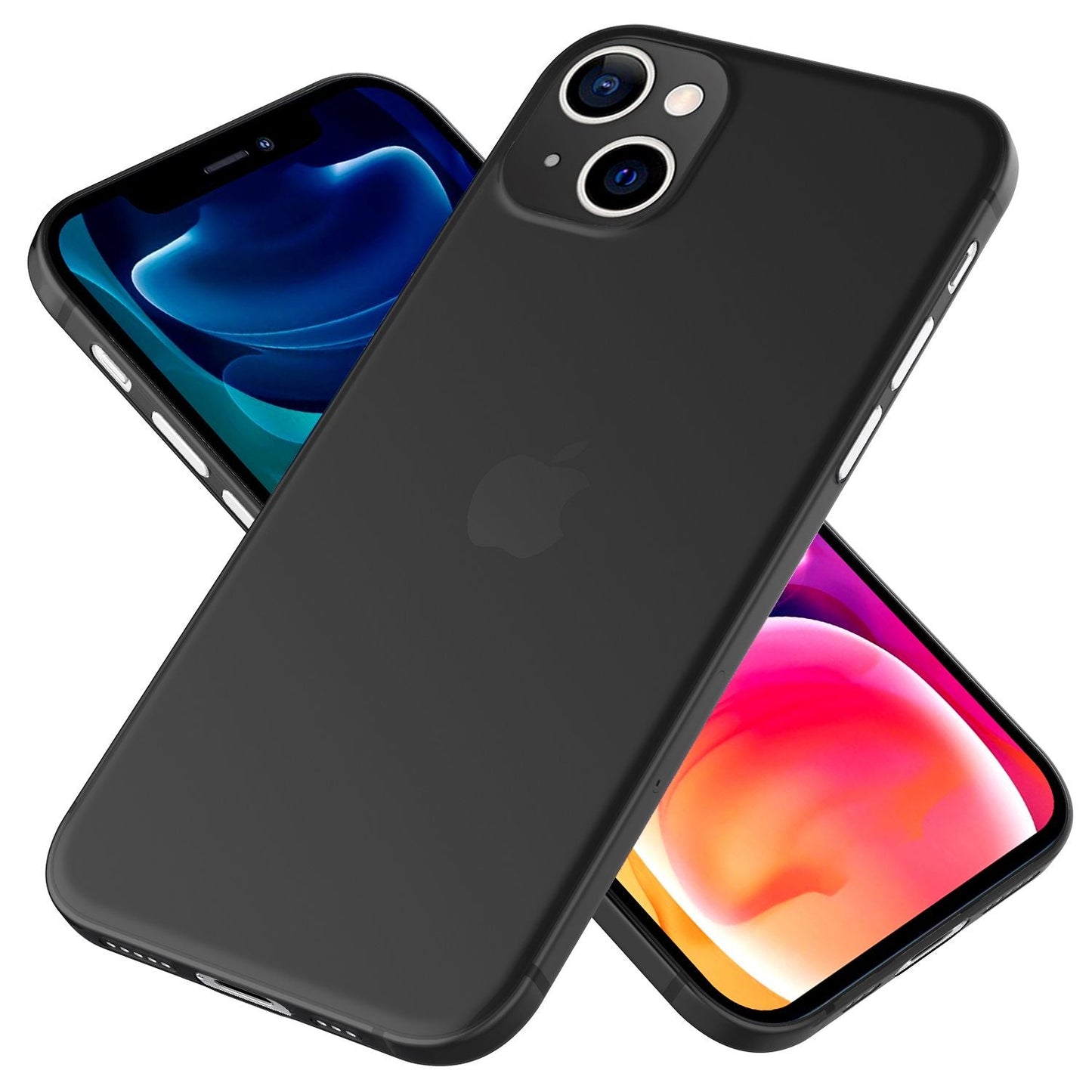NALIA Ultra Slim Hardcase für iPhone 13 – Matt-Transparent & 0.3mm Dünn – PHANTOM (Dünnes Cover & Kamera-Vollschutz) – Marke aus Berlin