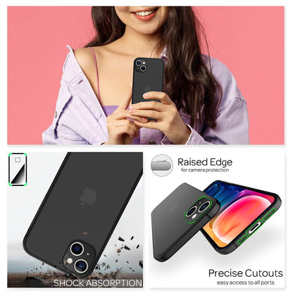 NALIA Ultra Slim Hardcase für iPhone 13 – Matt-Transparent & 0.3mm Dünn – PHANTOM (Dünnes Cover & Kamera-Vollschutz) – Marke aus Berlin