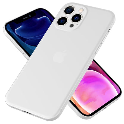 NALIA Ultra Slim Hardcase für iPhone 13 Pro Max – Matt-Transparent & 0.3mm Dünn – PHANTOM (Dünnes Cover & Kamera-Vollschutz) – Marke aus Berlin