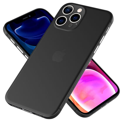 NALIA Ultra Slim Hardcase für iPhone 13 Pro Max – Matt-Transparent & 0.3mm Dünn – PHANTOM (Dünnes Cover & Kamera-Vollschutz) – Marke aus Berlin