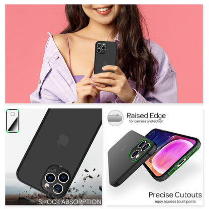 NALIA Ultra Slim Hardcase für iPhone 13 Pro Max – Matt-Transparent & 0.3mm Dünn – PHANTOM (Dünnes Cover & Kamera-Vollschutz) – Marke aus Berlin