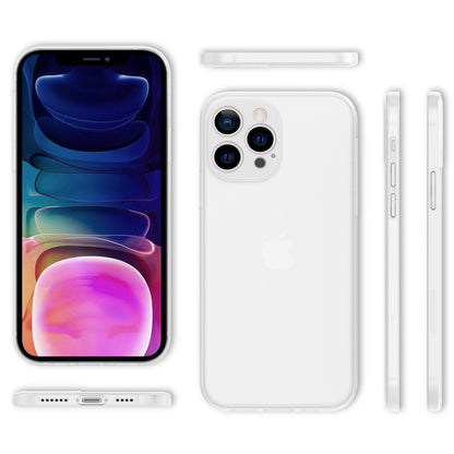 NALIA Ultra Slim Hardcase für iPhone 13 Pro Max – Matt-Transparent & 0.3mm Dünn – PHANTOM (Dünnes Cover & Kamera-Vollschutz) – Marke aus Berlin