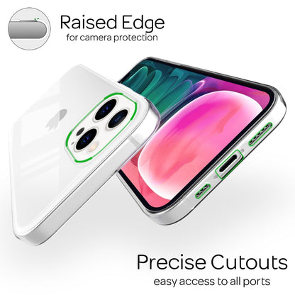 NALIA Transparente Silikonhülle für iPhone 13 Pro – Anti-Gelb & Rutschfest – GLAZE (Handyhülle Kristallklar, Schlank & Stoßfest) – Marke aus Berlin