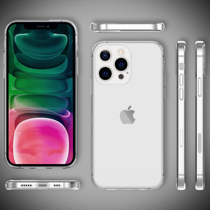 NALIA Transparente Silikonhülle für iPhone 13 Pro – Anti-Gelb & Rutschfest – GLAZE (Handyhülle Kristallklar, Schlank & Stoßfest) – Marke aus Berlin