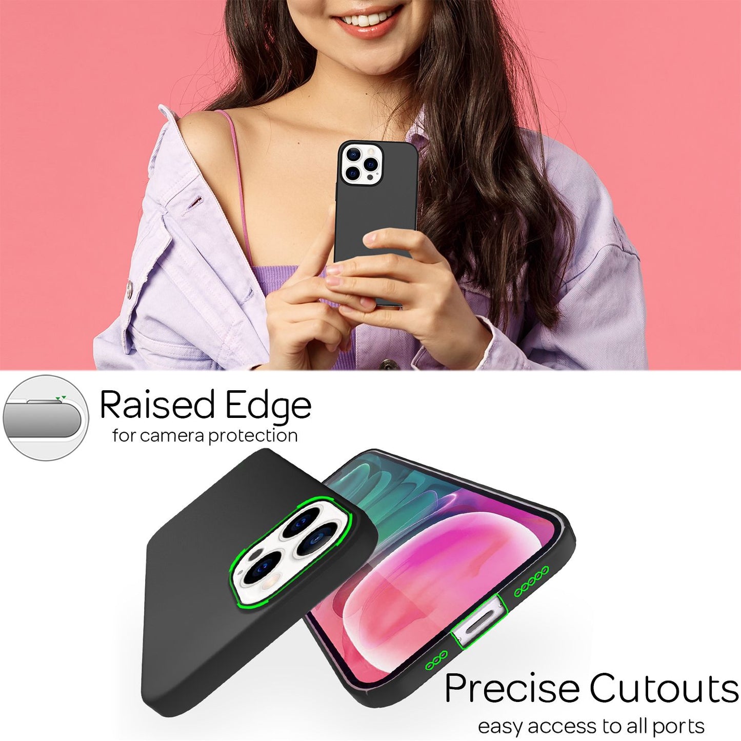 NALIA Ultra Slim Hardcase für iPhone 13 Pro – Anti-Fingerabdruck & 0.5mm Dünn – PUREFIT (Matt & Leicht) – Marke aus Berlin