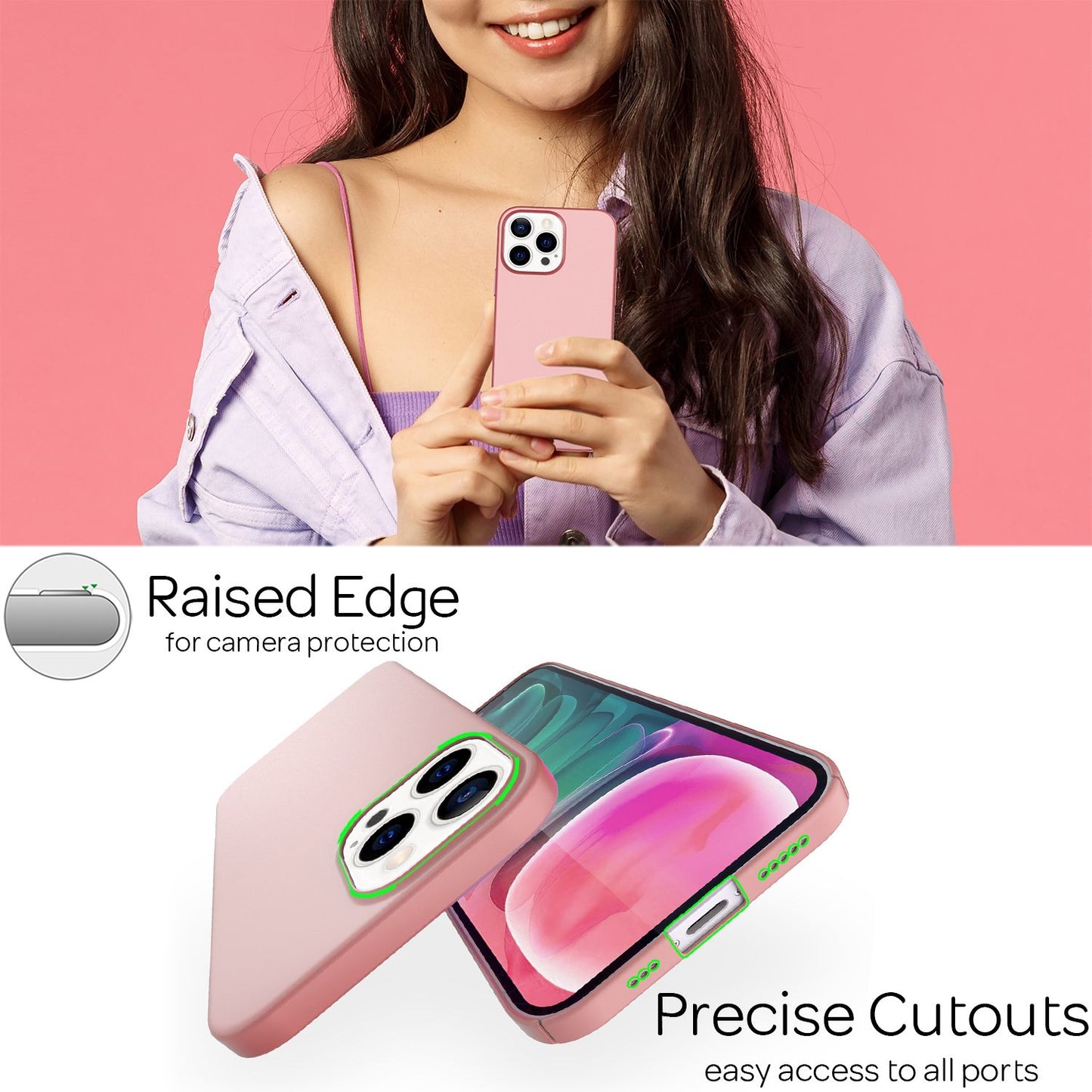NALIA Ultra Slim Hardcase für iPhone 13 Pro – Anti-Fingerabdruck & 0.5mm Dünn – PUREFIT (Matt & Leicht) – Marke aus Berlin