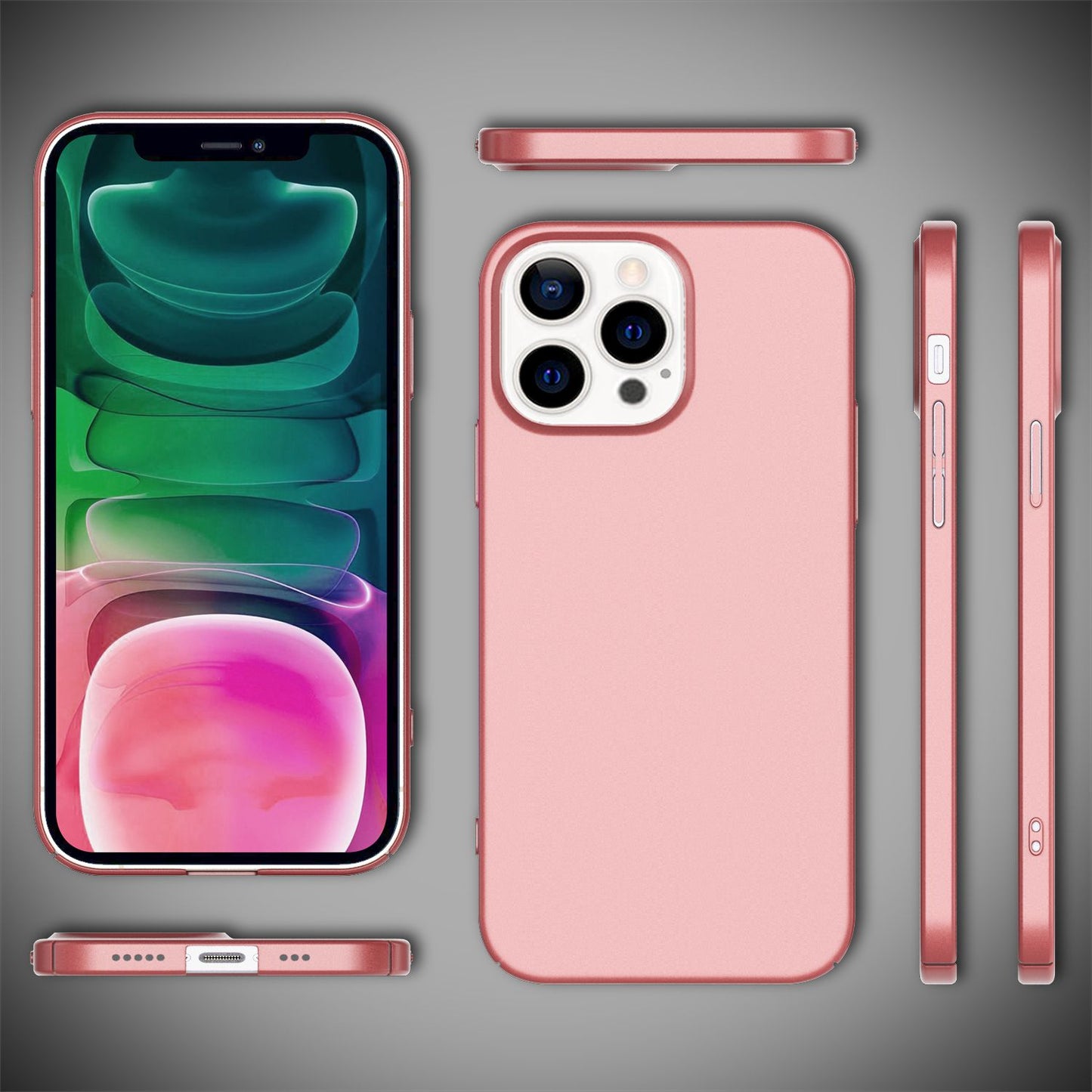 NALIA Ultra Slim Hardcase für iPhone 13 Pro – Anti-Fingerabdruck & 0.5mm Dünn – PUREFIT (Matt & Leicht) – Marke aus Berlin