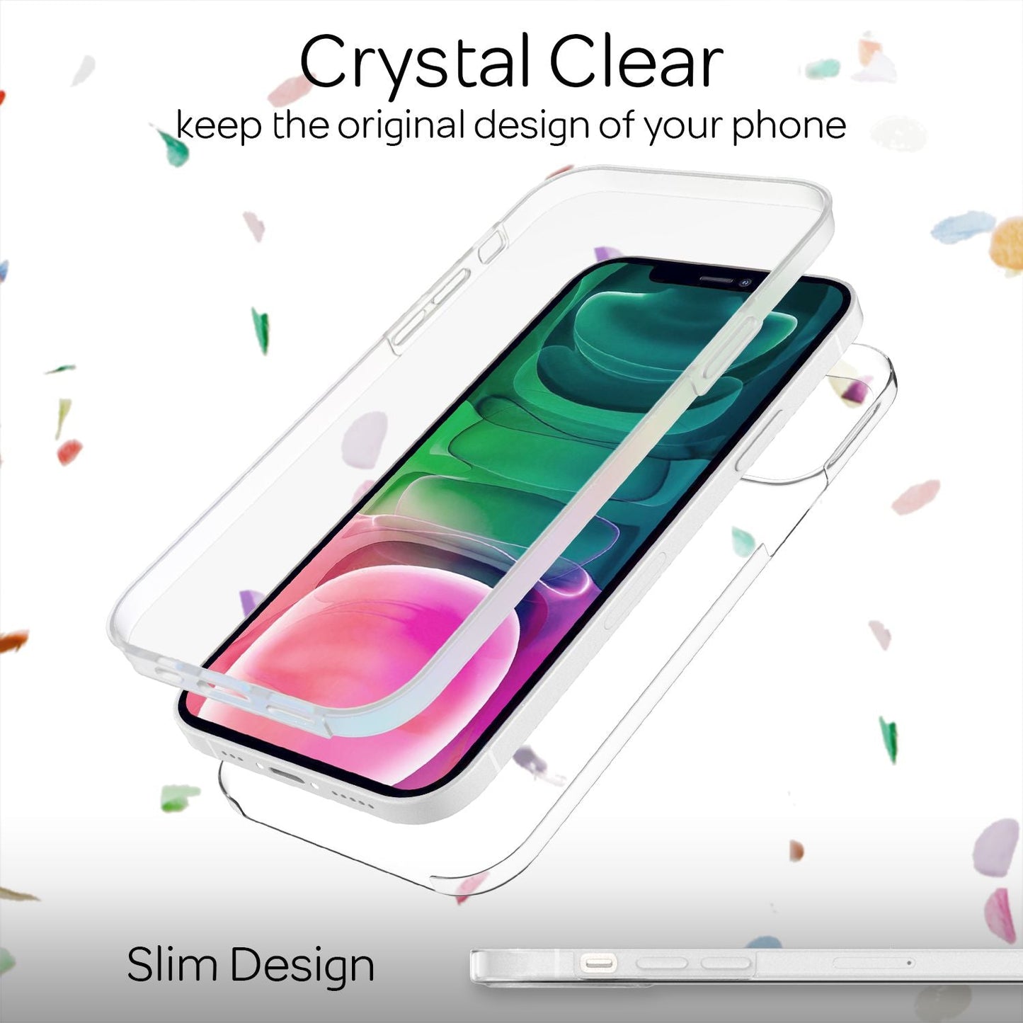NALIA 360° Hülle für iPhone 13 Pro – Vorne & Hinten Schutz – 360GUARD (Full-Body Case) – Marke aus Berlin
