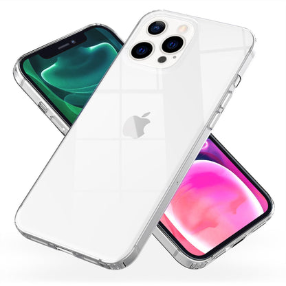 NALIA Transparente Hülle für iPhone 13 Pro – Harte Rückseite & Silikon Rand – IGNITE (Stoßfeste Handyhülle & Verstärkte Ecken) – Marke aus Berlin