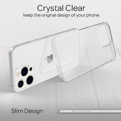 NALIA Transparente Hülle für iPhone 13 Pro – Harte Rückseite & Silikon Rand – IGNITE (Stoßfeste Handyhülle & Verstärkte Ecken) – Marke aus Berlin