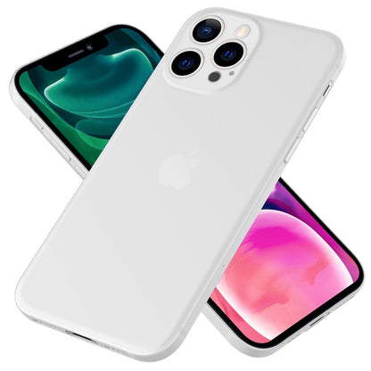 NALIA Ultra Slim Hardcase für iPhone 13 Pro – Matt-Transparent & 0.3mm Dünn – PHANTOM (Dünnes Cover & Kamera-Vollschutz) – Marke aus Berlin