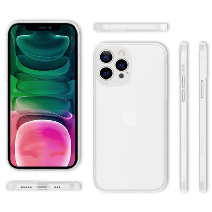NALIA Ultra Slim Hardcase für iPhone 13 Pro – Matt-Transparent & 0.3mm Dünn – PHANTOM (Dünnes Cover & Kamera-Vollschutz) – Marke aus Berlin