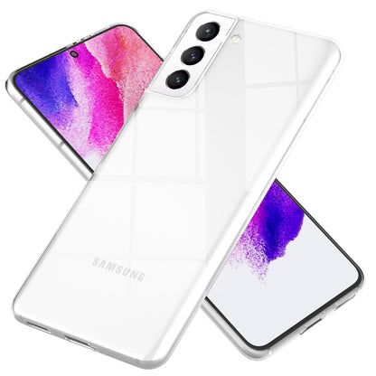 NALIA Transparente Silikonhülle für Samsung Galaxy S21 FE – Anti-Gelb & Rutschfest – GLAZE (Handyhülle Kristallklar, Schlank & Stoßfest) – Marke aus Berlin