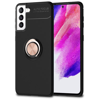 NALIA Ringhülle für Samsung Galaxy S21 FE – Ring-Ständer 360° & für Magnet-Halter – GRIP360 (Mattiertes Silikon Case) – Marke aus Berlin