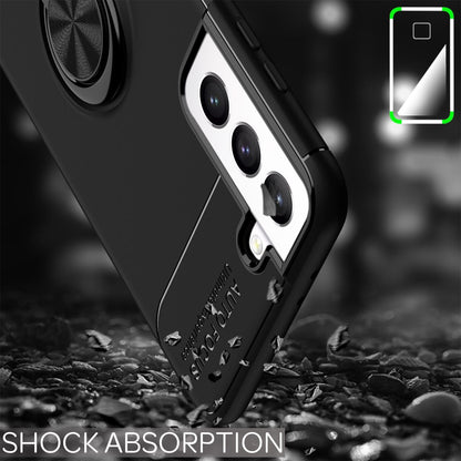 NALIA Ringhülle für Samsung Galaxy S21 FE – Ring-Ständer 360° & für Magnet-Halter – GRIP360 (Mattiertes Silikon Case) – Marke aus Berlin