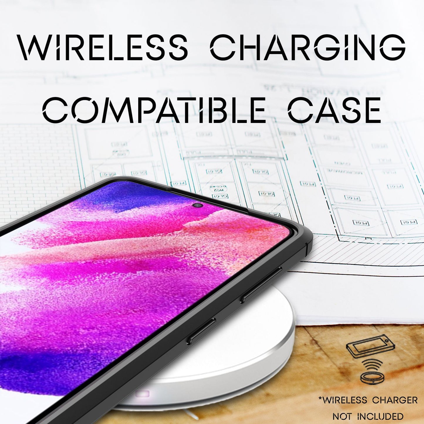 NALIA Leder-Optik Silikon Case für Samsung Galaxy S21 FE – Griffig & Matt – BARRON Handyhülle (Anti-Fingerprint, Stoßfest & Robust) – Marke aus Berlin