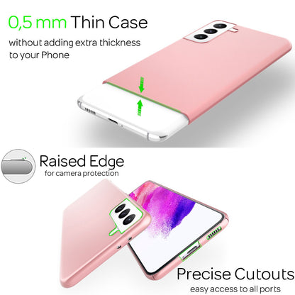 NALIA Ultra Slim Hardcase für Samsung Galaxy S21 FE – Anti-Fingerabdruck & 0.5mm Dünn – PUREFIT (Matt & Leicht) – Marke aus Berlin