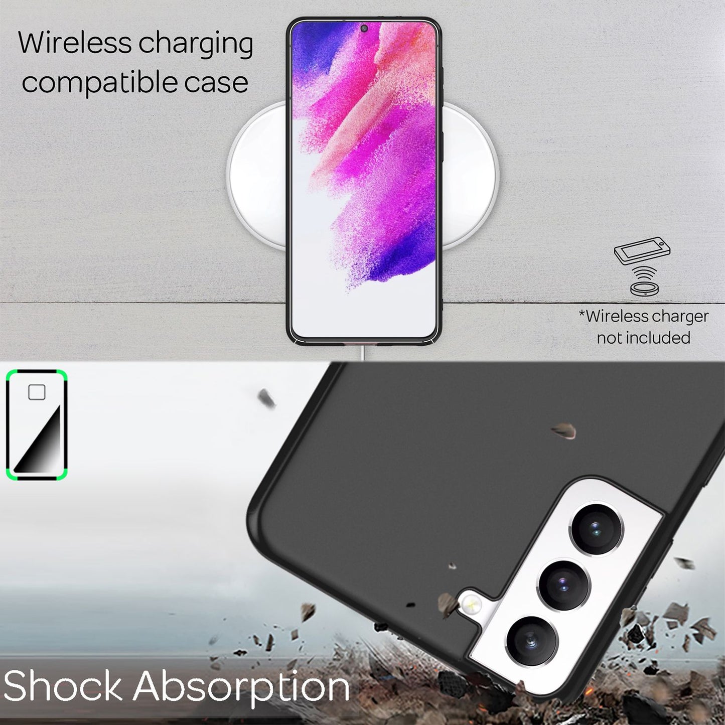 NALIA Ultra Slim Hardcase für Samsung Galaxy S21 FE – Anti-Fingerabdruck & 0.5mm Dünn – PUREFIT (Matt & Leicht) – Marke aus Berlin