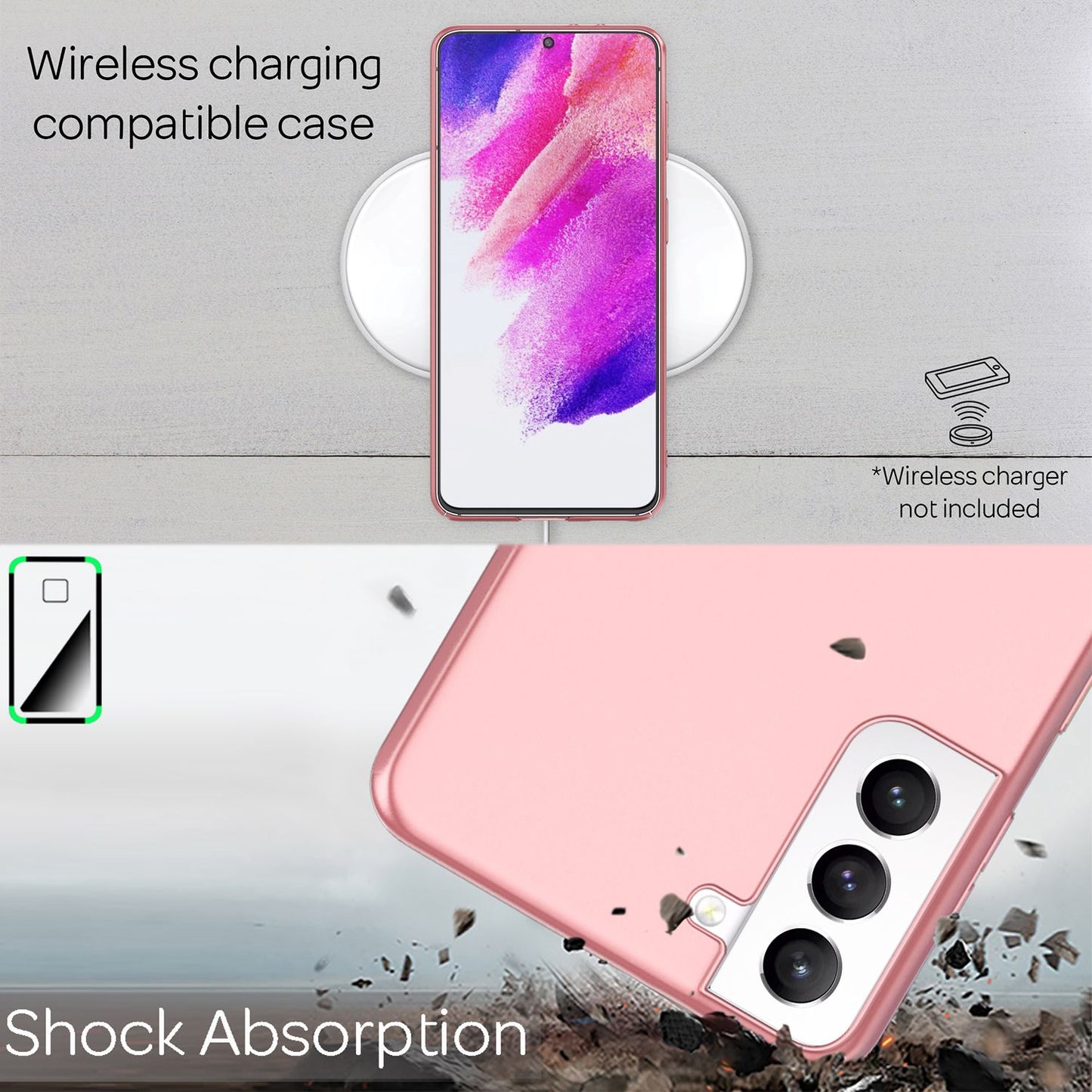 NALIA Ultra Slim Hardcase für Samsung Galaxy S21 FE – Anti-Fingerabdruck & 0.5mm Dünn – PUREFIT (Matt & Leicht) – Marke aus Berlin