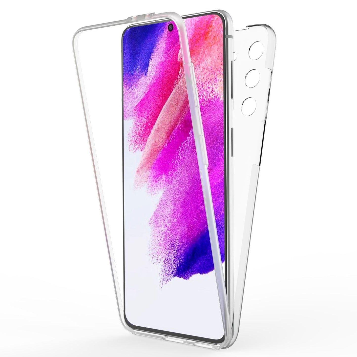 NALIA 360° Hülle für Samsung Galaxy S21 FE – Vorne & Hinten Schutz – 360GUARD (Full-Body Case) – Marke aus Berlin