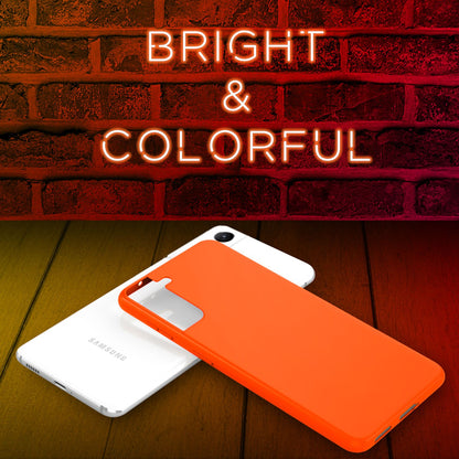 NALIA Neon Silikonhülle für Samsung Galaxy S21 FE – Soft-Touch & Signal-Neon – NEONSHOCK (Matte Schutzhülle) – Marke aus Berlin