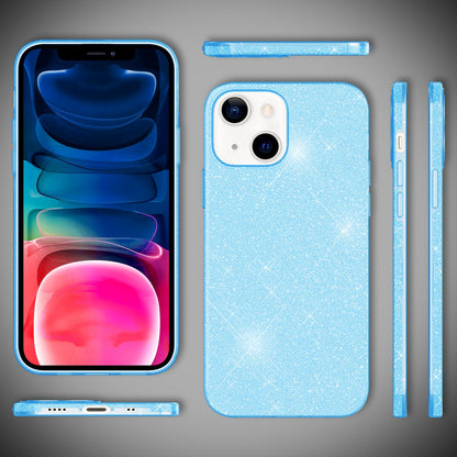 NALIA Glitzerhülle für iPhone 13 Mini – Funkelnder Glitzer-Look & Grip – SHINEPOP (Silikon Case) – Marke aus Berlin