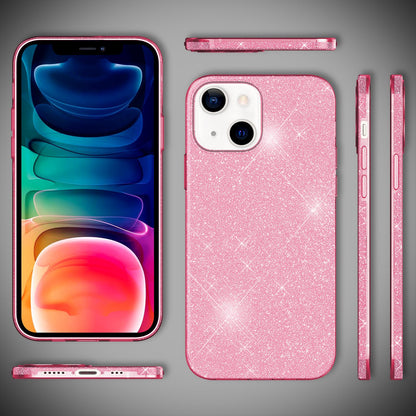 NALIA Glitzerhülle für iPhone 13 – Funkelnder Glitzer-Look & Grip – SHINEPOP (Silikon Case) – Marke aus Berlin