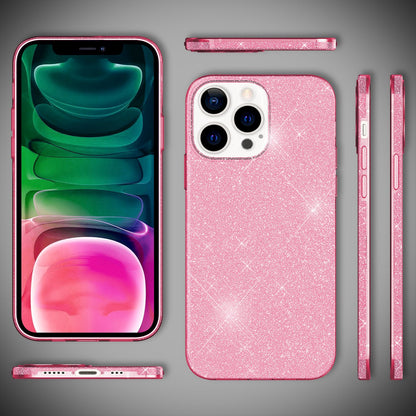 NALIA Glitzerhülle für iPhone 13 Pro – Funkelnder Glitzer-Look & Grip – SHINEPOP (Silikon Case) – Marke aus Berlin