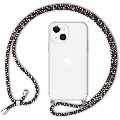 NALIA Handykette für iPhone 13 – Transparentes Hybrid-Case & Band – HANGIT (Anti-Gelb Rückseite & Verstellbar) – Marke aus Berlin