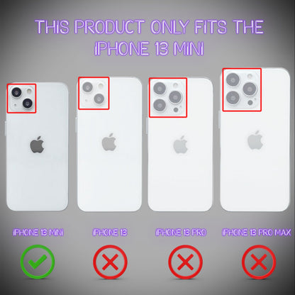 NALIA Neon Silikonhülle für iPhone 13 Mini – Knallige Signal-Farbe & Linsenschutz – VIBE (Transparentes Case) – Marke aus Berlin