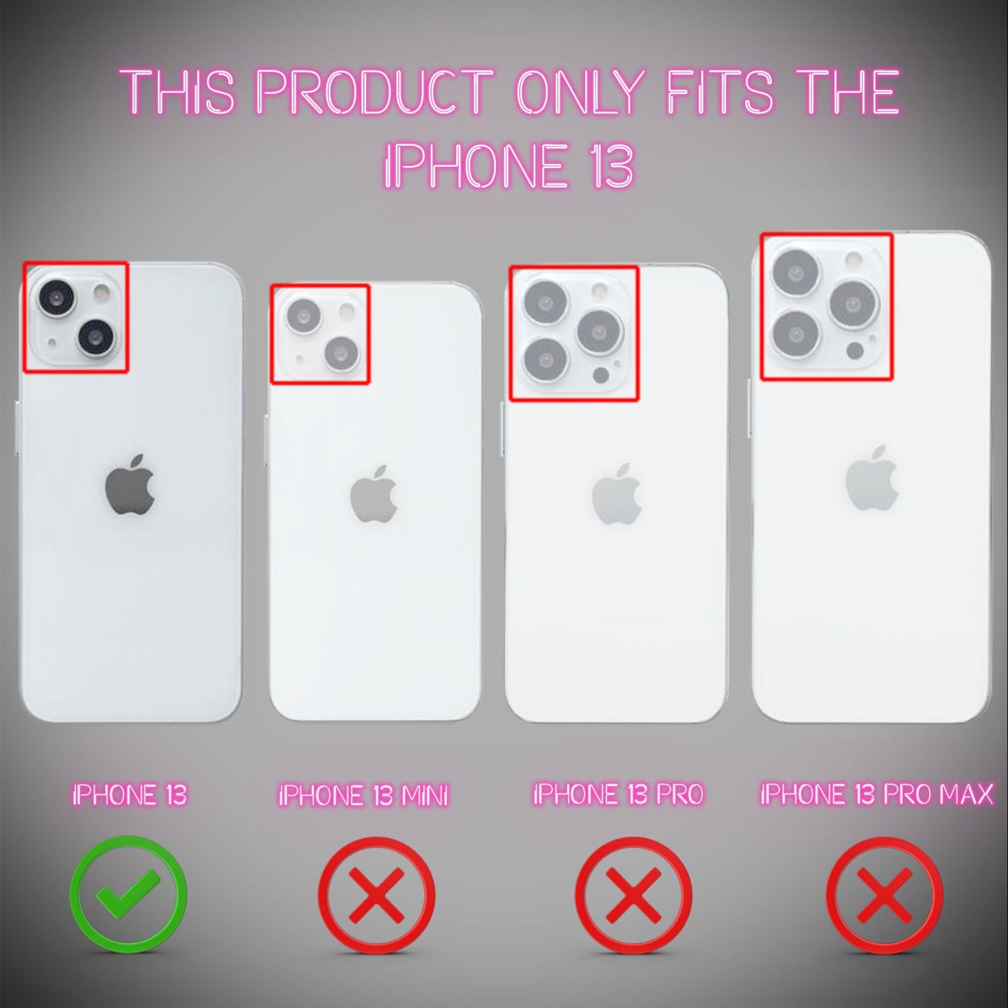 NALIA Neon Silikonhülle für iPhone 13 – Knallige Signal-Farbe & Linsenschutz – VIBE (Transparentes Case) – Marke aus Berlin