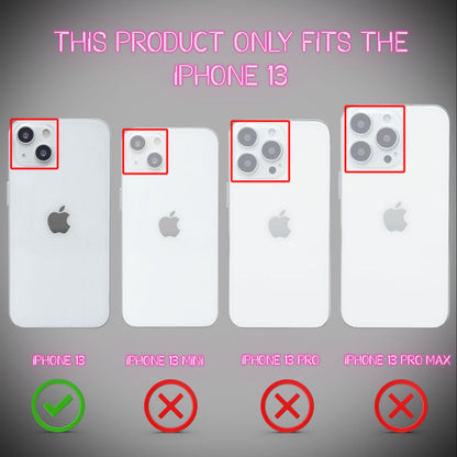 NALIA Neon Silikonhülle für iPhone 13 – Knallige Signal-Farbe & Linsenschutz – VIBE (Transparentes Case) – Marke aus Berlin