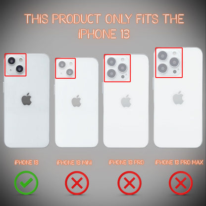 NALIA Neon Silikonhülle für iPhone 13 – Knallige Signal-Farbe & Linsenschutz – VIBE (Transparentes Case) – Marke aus Berlin
