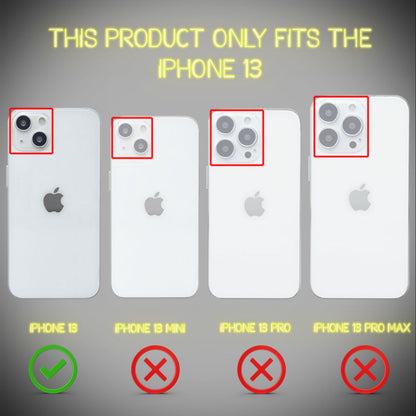 NALIA Neon Silikonhülle für iPhone 13 – Knallige Signal-Farbe & Linsenschutz – VIBE (Transparentes Case) – Marke aus Berlin