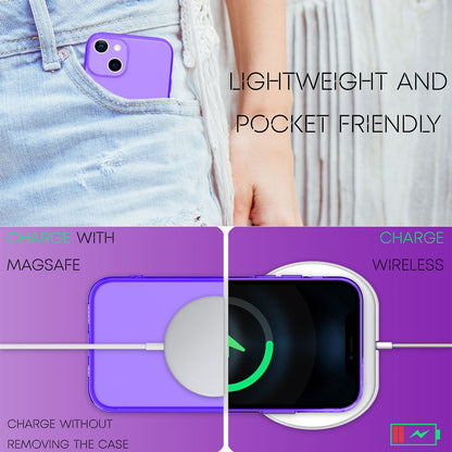 NALIA Neon Silikonhülle für iPhone 13 – Knallige Signal-Farbe & Linsenschutz – VIBE (Transparentes Case) – Marke aus Berlin