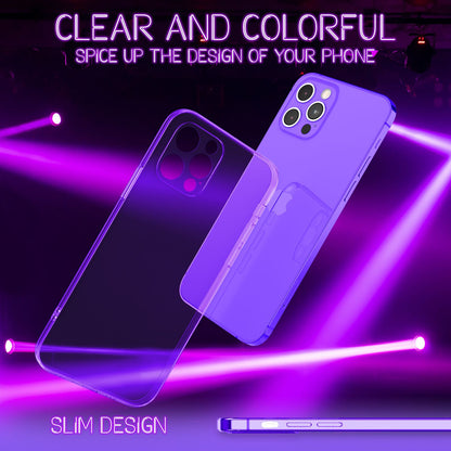 NALIA Neon Silikonhülle für iPhone 13 Pro – Knallige Signal-Farbe & Linsenschutz – VIBE (Transparentes Case) – Marke aus Berlin