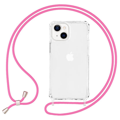 NALIA Handykette für iPhone 13 Mini – Transparentes Hybrid-Case & Band – HANGIT PRO (Anti-Gelb Rückseite & Verstellbar) – Marke aus Berlin
