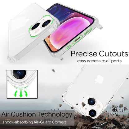 NALIA Handykette für iPhone 13 Mini – Transparentes Hybrid-Case & Band – HANGIT PRO (Anti-Gelb Rückseite & Verstellbar) – Marke aus Berlin