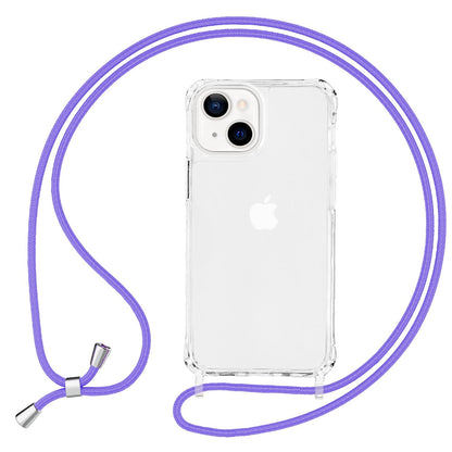 NALIA Handykette für iPhone 13 – Transparentes Hybrid-Case & Band – HANGIT PRO (Anti-Gelb Rückseite & Verstellbar) – Marke aus Berlin