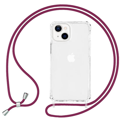 NALIA Handykette für iPhone 13 – Transparentes Hybrid-Case & Band – HANGIT PRO (Anti-Gelb Rückseite & Verstellbar) – Marke aus Berlin
