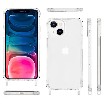 NALIA Handykette für iPhone 13 – Transparentes Hybrid-Case & Band – HANGIT PRO (Anti-Gelb Rückseite & Verstellbar) – Marke aus Berlin