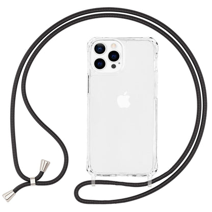 NALIA Handykette für iPhone 13 Pro Max – Transparentes Hybrid-Case & Band – HANGIT PRO (Anti-Gelb Rückseite & Verstellbar) – Marke aus Berlin