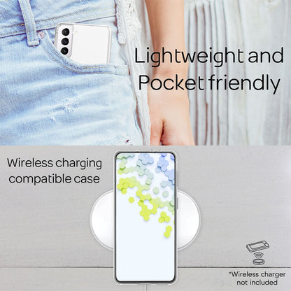 NALIA Transparente Silikonhülle für Samsung Galaxy S22 Plus – Anti-Gelb & Rutschfest – GLAZE (Handyhülle Kristallklar, Schlank & Stoßfest) – Marke aus Berlin