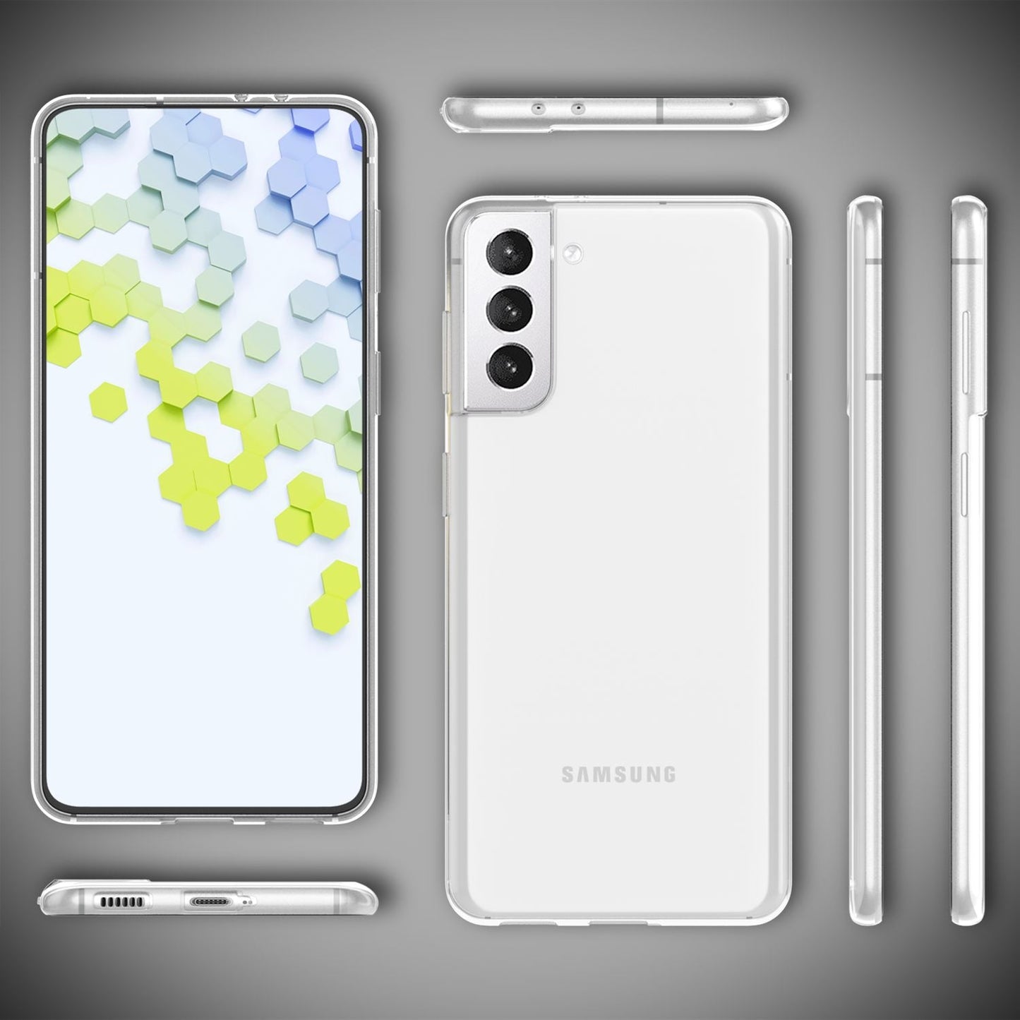 NALIA Transparente Silikonhülle für Samsung Galaxy S22 Plus – Anti-Gelb & Rutschfest – GLAZE (Handyhülle Kristallklar, Schlank & Stoßfest) – Marke aus Berlin