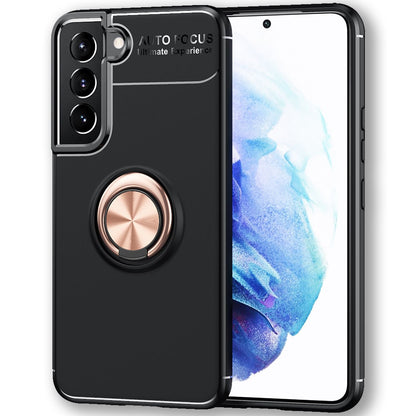 NALIA Ringhülle für Samsung Galaxy S22 Plus – Ring-Ständer 360° & für Magnet-Halter – GRIP360 (Mattiertes Silikon Case) – Marke aus Berlin
