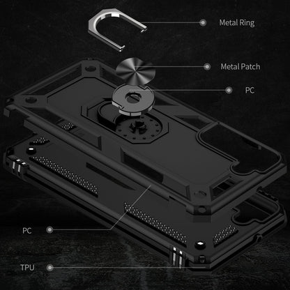 NALIA Panzerhülle für Samsung Galaxy S22 – Ring-Ständer 360° & Magnet-Halterung Kompatibel – RINGDEFEND (Stoßfestes Outdoor Case) – Marke aus Berlin