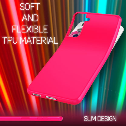 NALIA Neon Silikonhülle für Samsung Galaxy S22 – Soft-Touch & Signal-Neon – NEONSHOCK (Matte Schutzhülle) – Marke aus Berlin