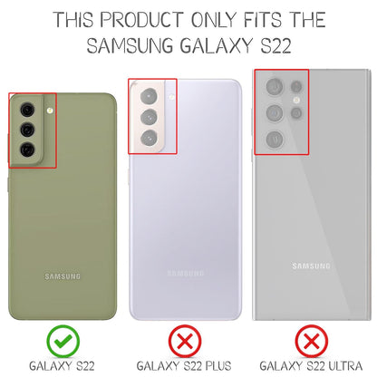 NALIA Neon Silikonhülle für Samsung Galaxy S22 – Soft-Touch & Signal-Neon – NEONSHOCK (Matte Schutzhülle) – Marke aus Berlin